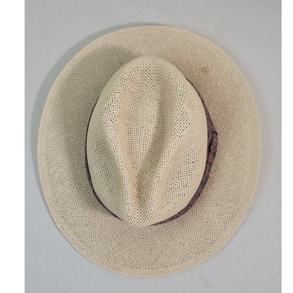 Imperial Headwear Denver Colorado Panama Hat Large/X-Large Wide Brim Paisley Hat - Picture 4 of 8